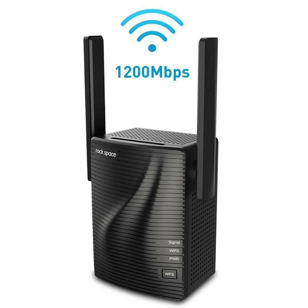 Rockspace Wireless Signal Booster up to 1600sq.ft, 2.4 & 5GHz Dual Band Amplifie